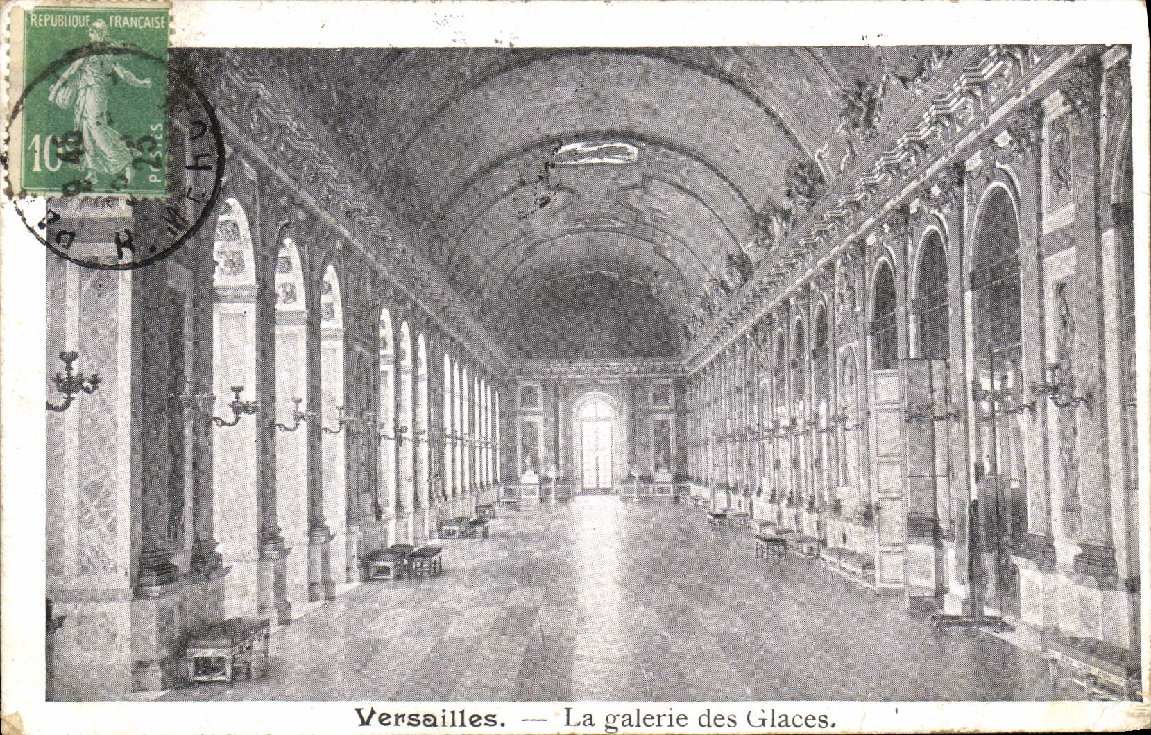 CPA Versailles La Galerie Des Glaces