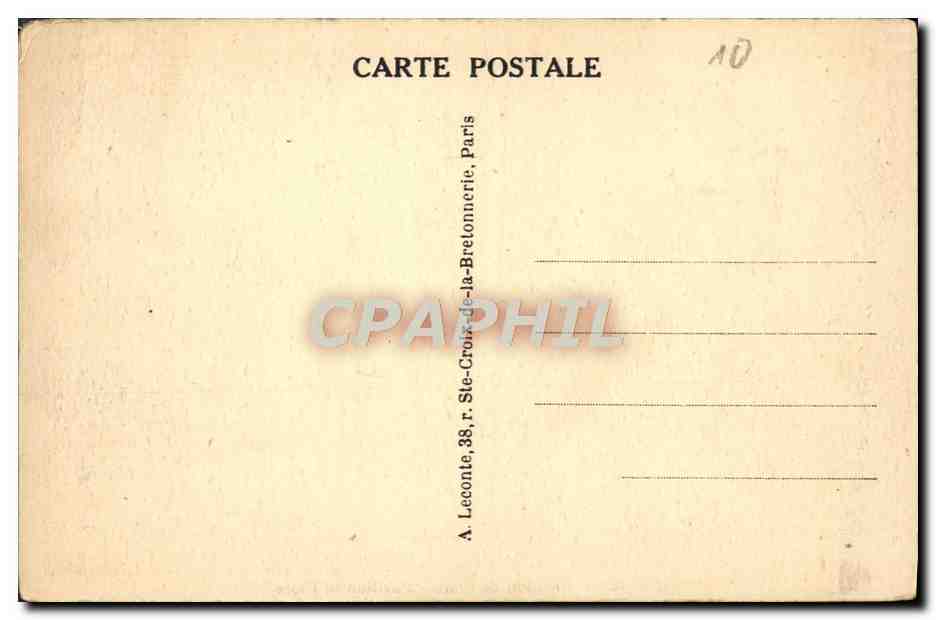 CPA Paris Pavillon De Flore — Rückseite