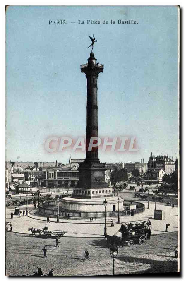 CPA Paris La Place De La Bastille