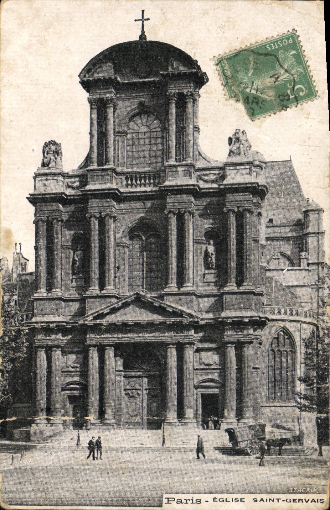 CPA Paris Eglise Saint Gervais