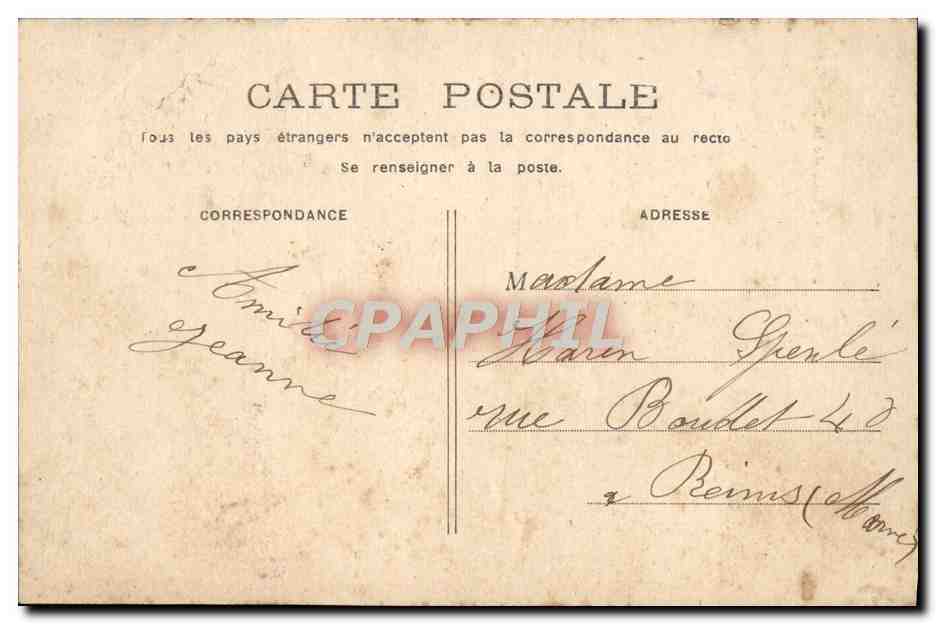 CPA Paris Place De La Bastille — Verso