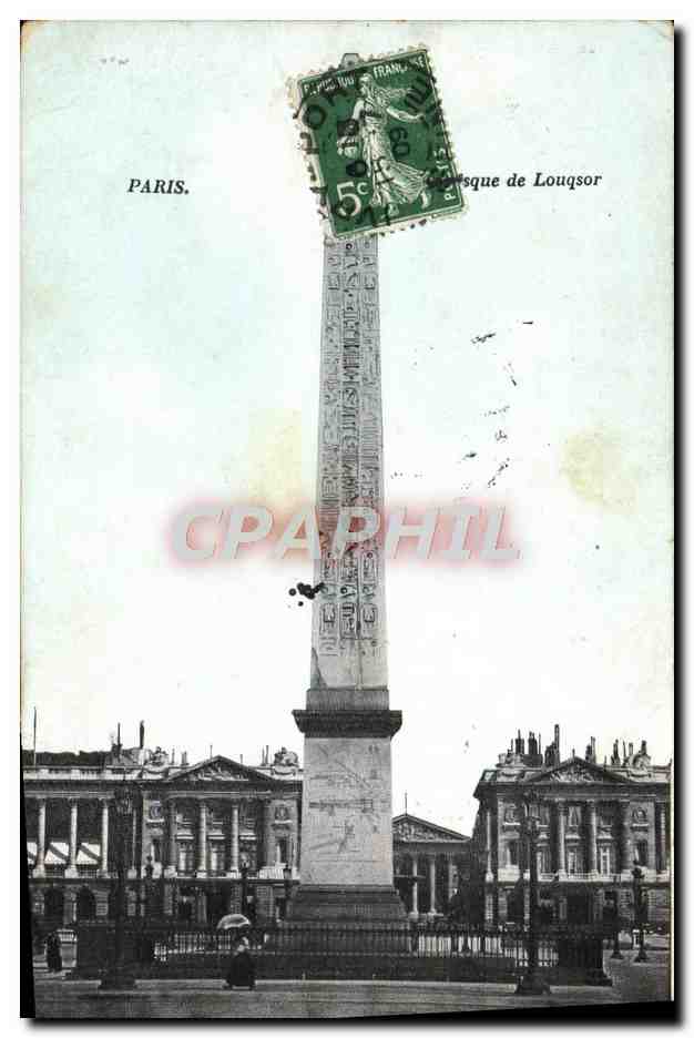 CPA Paris Obelisque De Louqsor