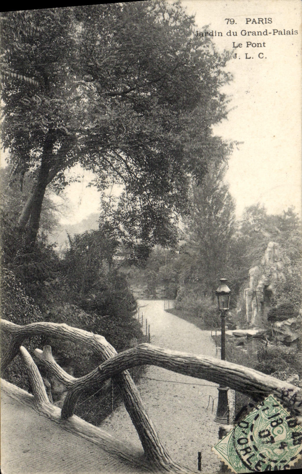 CPA Paris Jardin Du Grand Palais Le pont