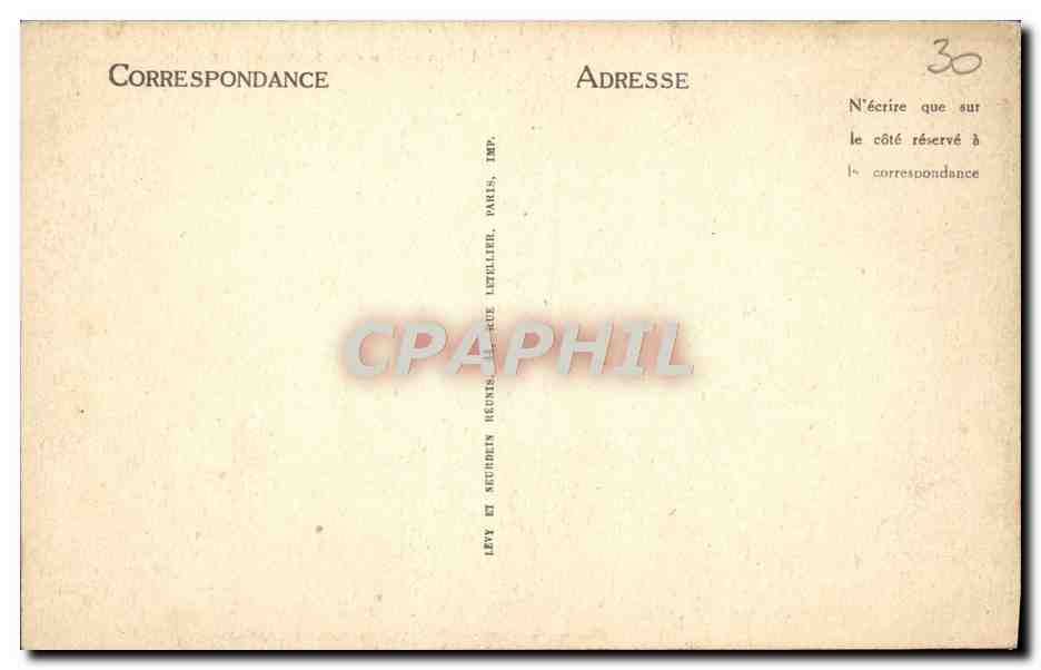 CPA Paris La Conciergerie — Rückseite