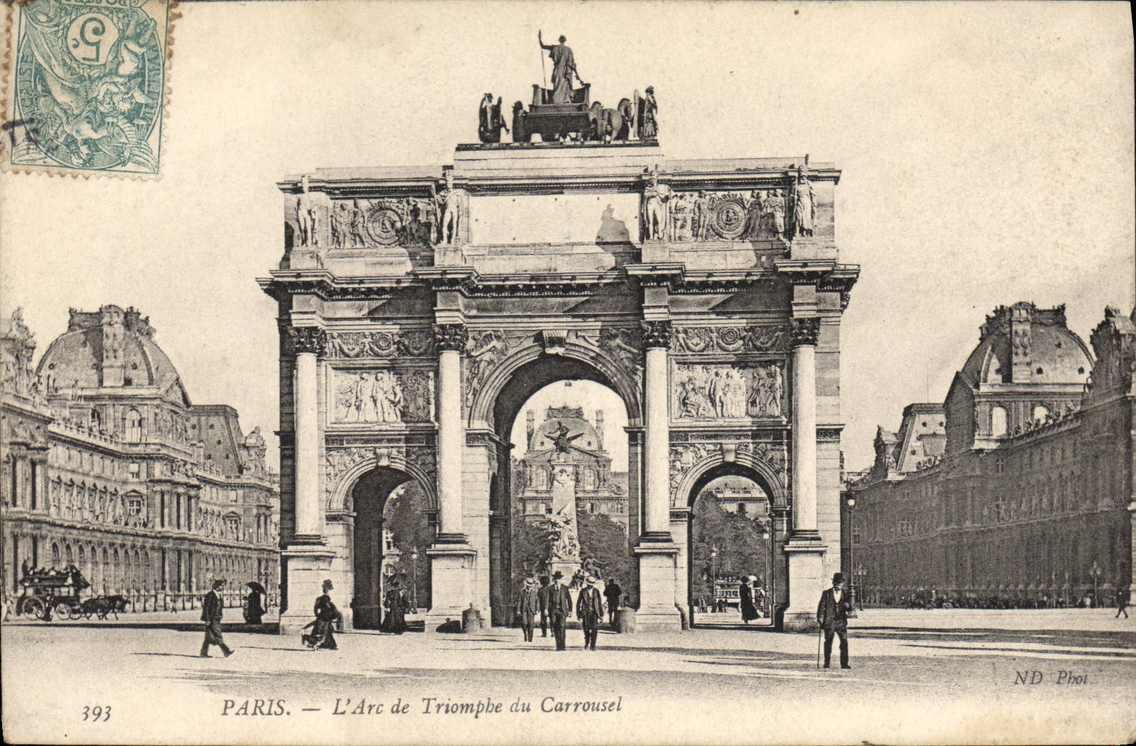 CPA Paris L'Arc De Triomphe Du Carrousel