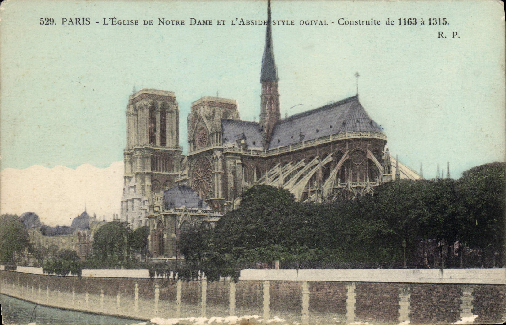 CPA Paris L'Eglise De Notre Dame Et L'Abside 
