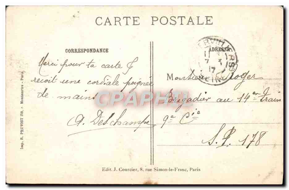 CPA Paris L'Eglise De Notre Dame Et L'Abside  — Verso
