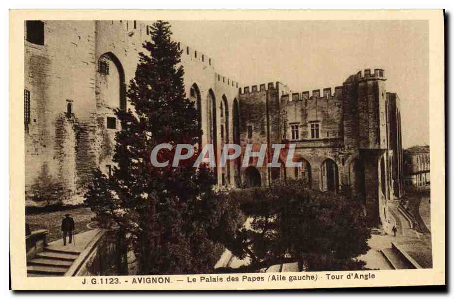 CPA Avignon Le Palais Des Papes Tour D'Angle