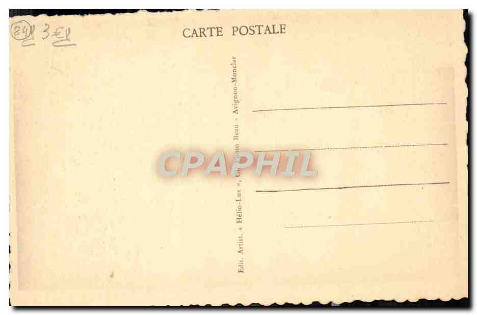 CPA Avignon Vue Generale Petit Rhone Ile De La Barthelasse et Grand Rhone — Verso