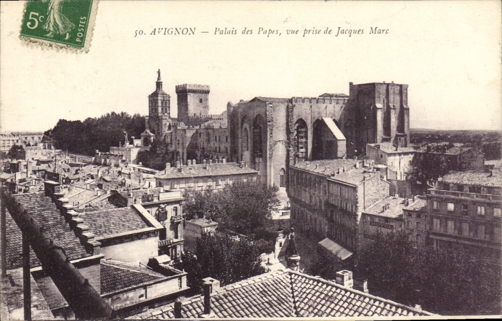 CPA Avignon Palais Des Papes Vue prise de Jacques Marc 