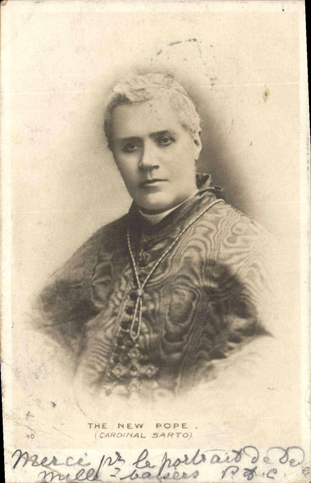 CPA Pape the new pope Cardinal Sarto 