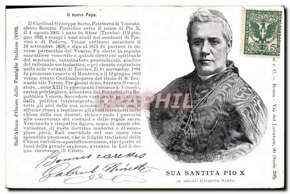 CPA Pape Sua Santita Pio X 