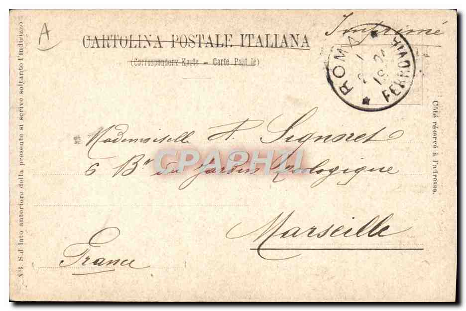CPA Pape Sua Santita Pio X  — Rückseite