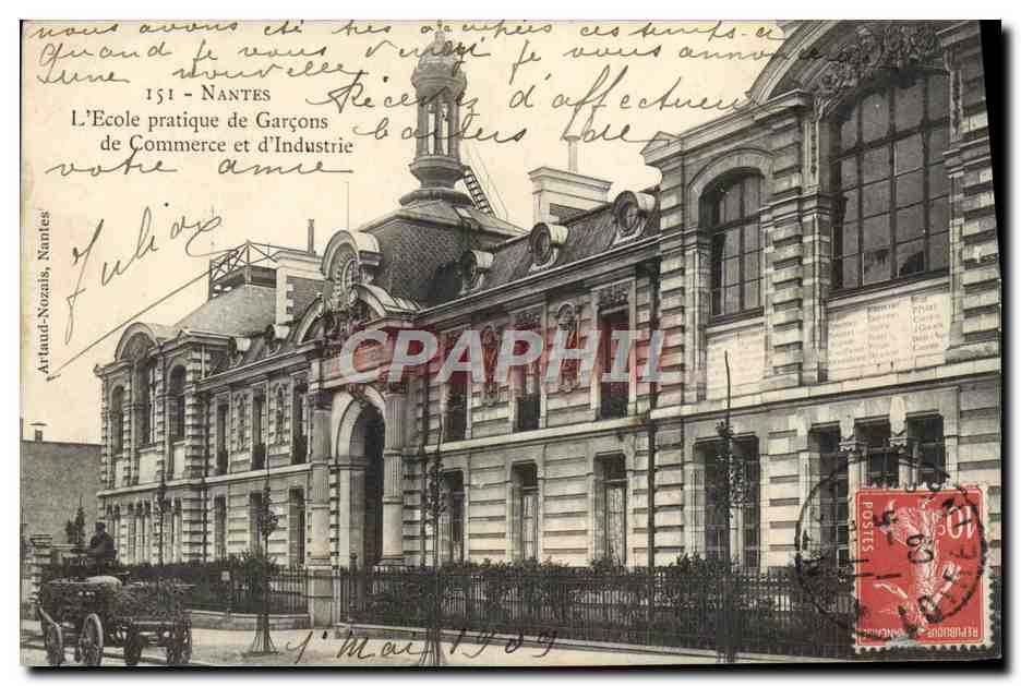CPA Nantes L'ecole pratique de garcons de commerce et d'industrie 
