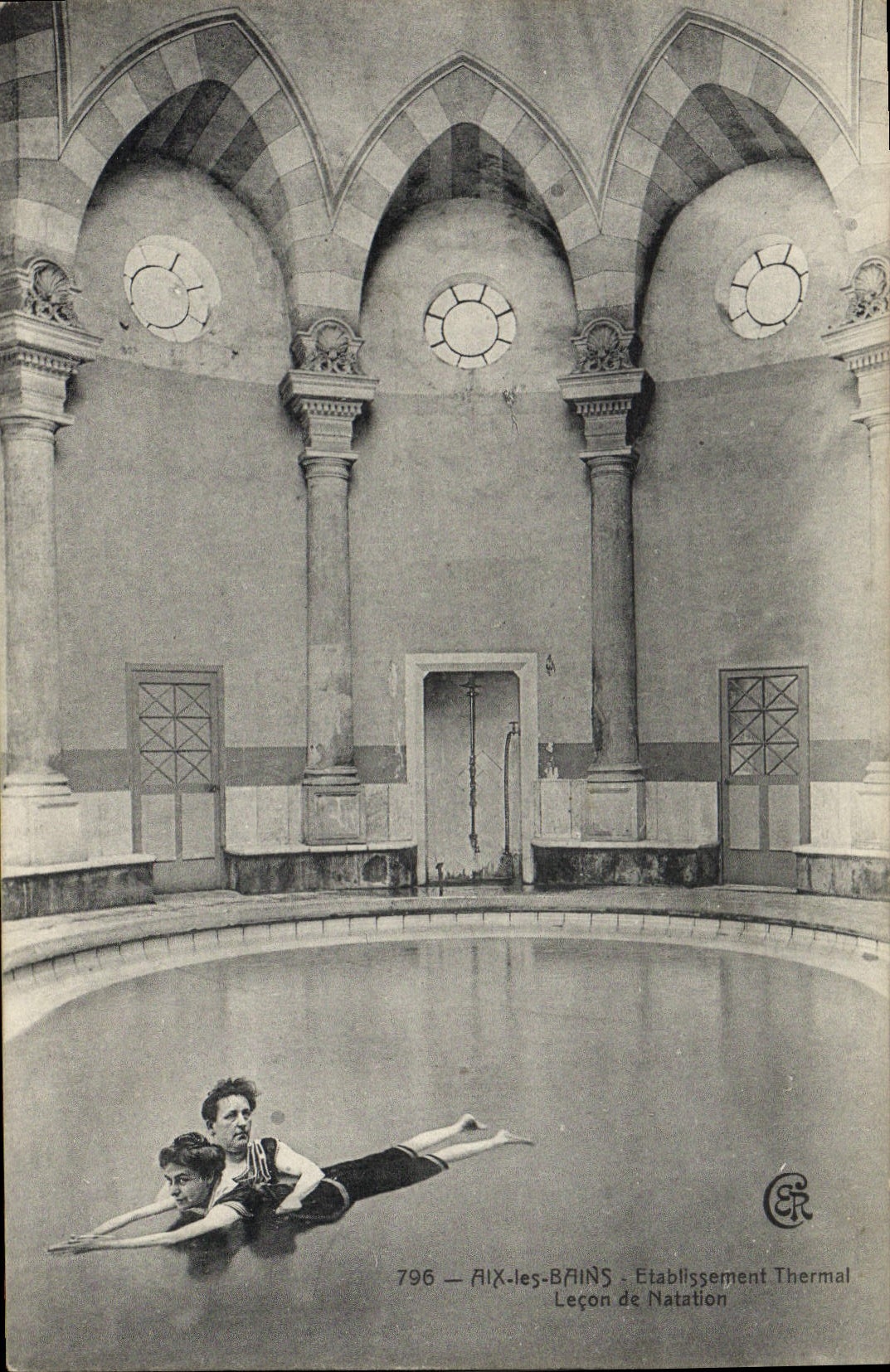 Aix-les-Bains — Leçon de Natation — Etablissement Thermal — n°796