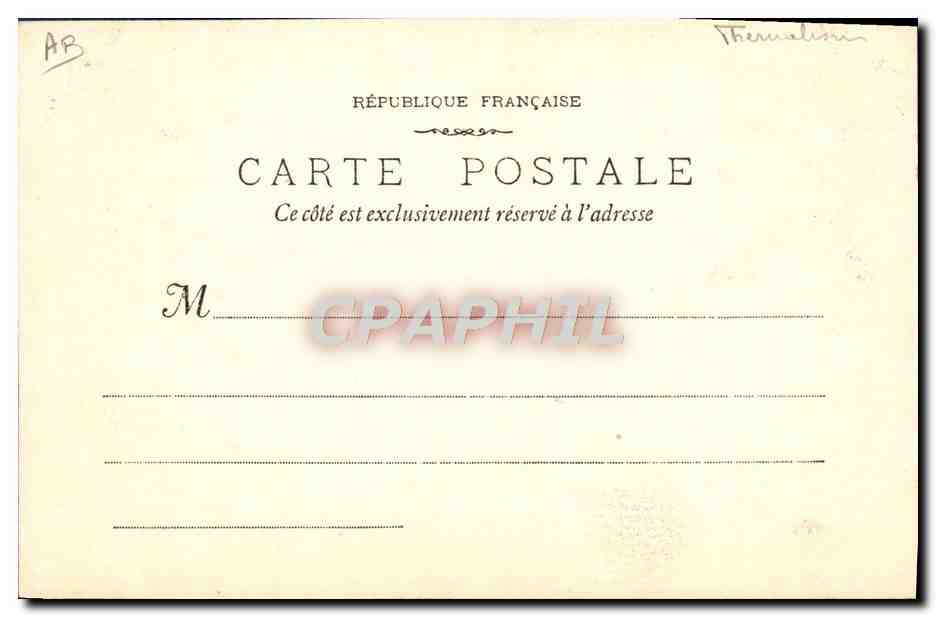CPA Thermalisme Vichy Source Grande grille  — Verso