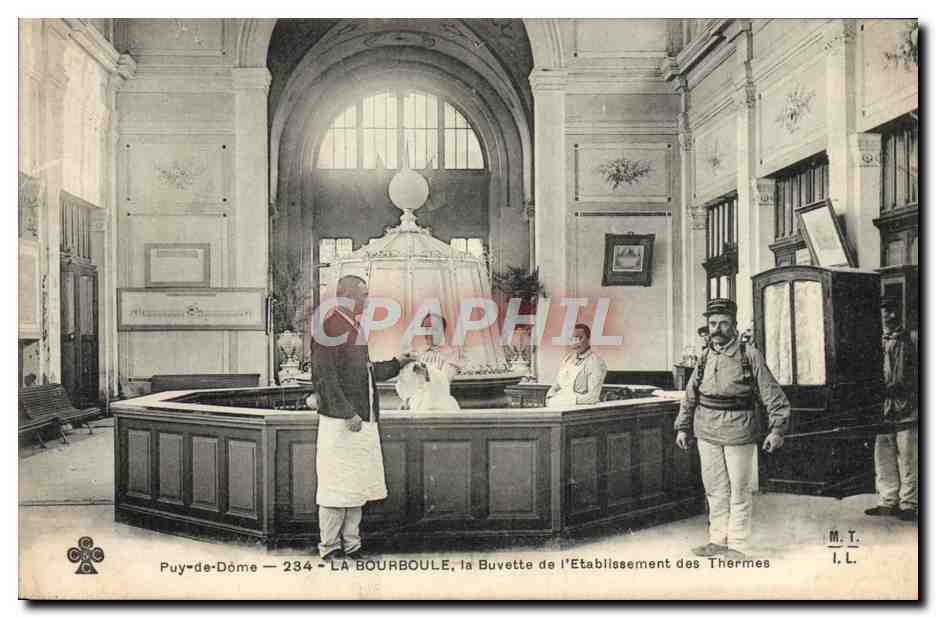 Puy-de-Dôme — LA BOURBOULE, la Buvette de l'Établissement des Thermes — M.T. I.L. n°234