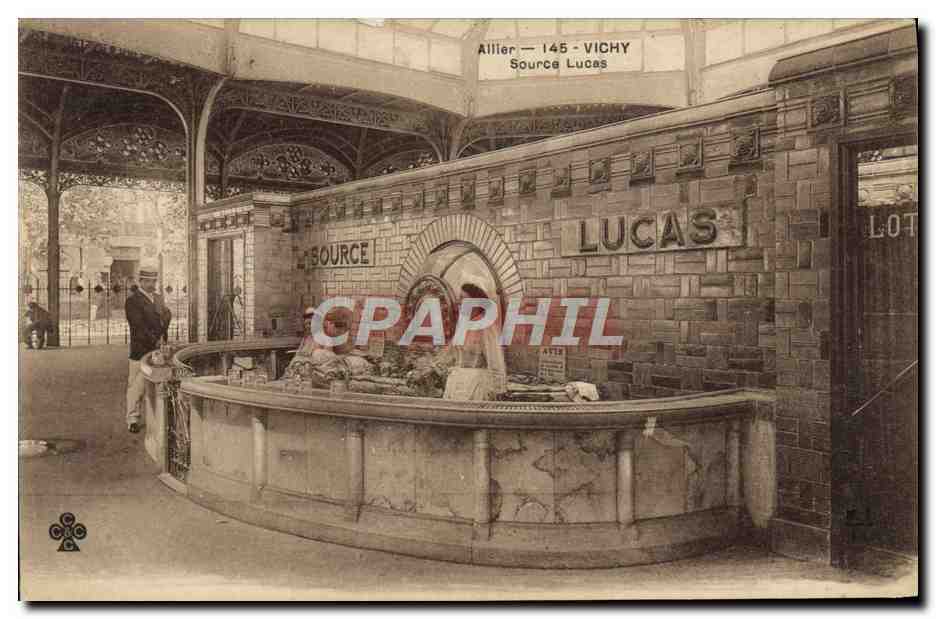 CPA Thermalisme Vichy Source Lucas