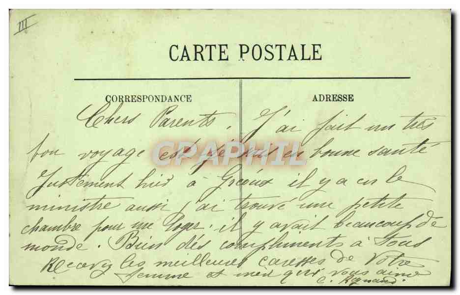 CPA Thermalisme Greoux les Bains Etablissement thermal Terrasse du casino — Rückseite