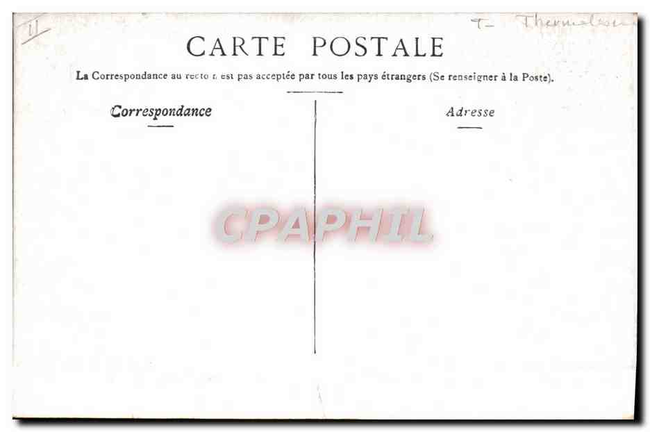 CPA Thermalisme Vichy Etablissement thermal Salle des bains Piscine — Rückseite