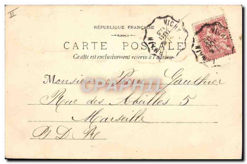 CPA Thermalisme Vichy Source de l'Hopital  — Rückseite