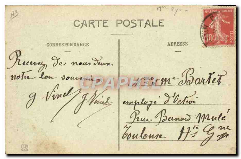 Les Hauts-Pyrénées - Capvern-les-Bains - La Buvette - n° 976 — Rückseite
