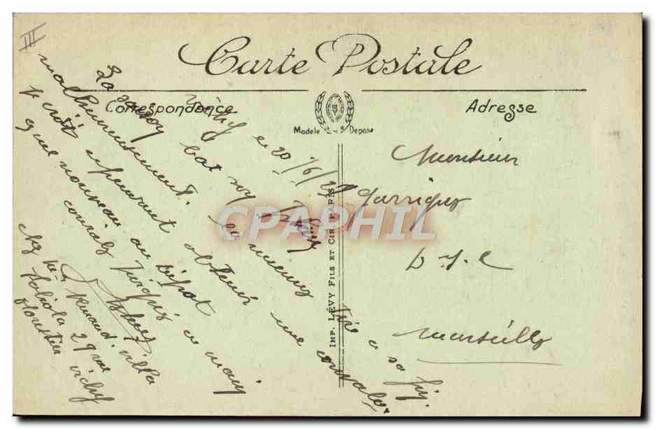 CPA Thermalisme Vichy Source de l'hopital  — Rückseite