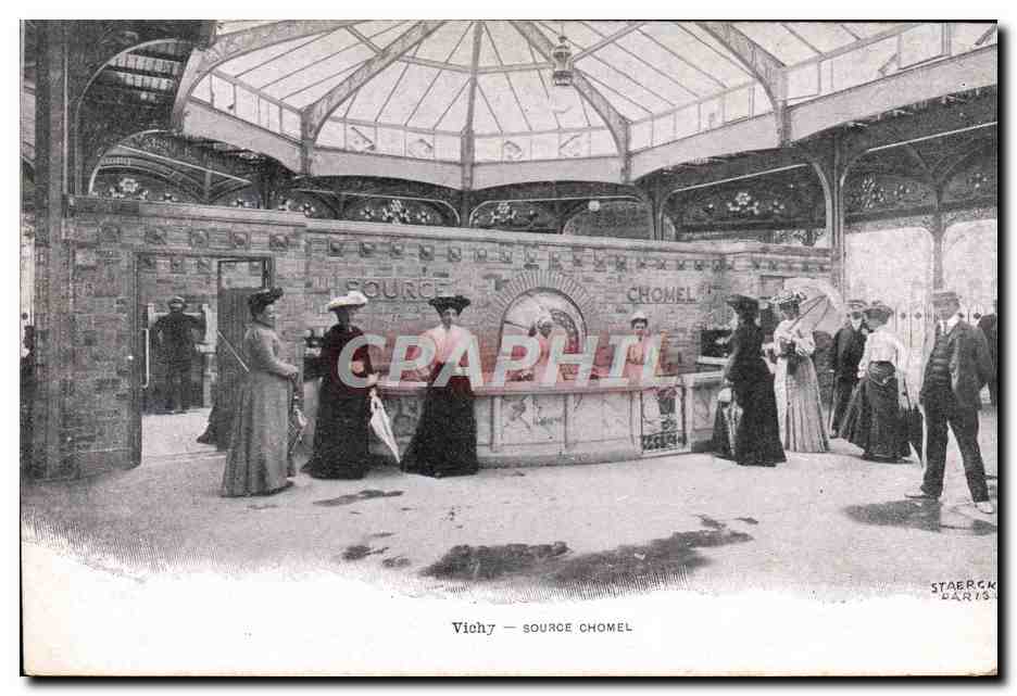 CPA Thermalisme Vichy Source Chomel