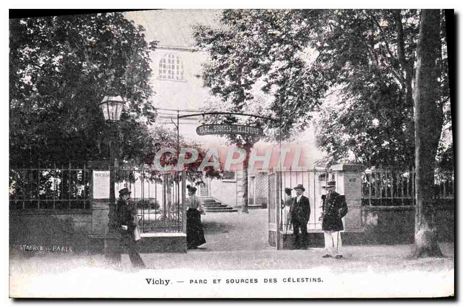 CPA Thermalisme Vichy Parc et sources des Celestins 