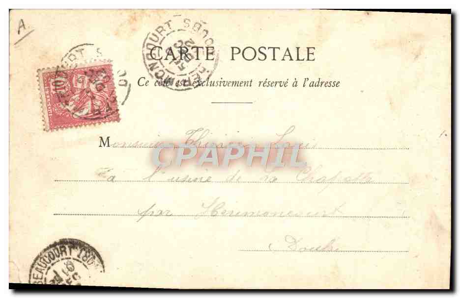 Les Femmes de l'Avenir — Maître d'Armes — Phototypie A. Bergaret et Cie, Nancy — Verso