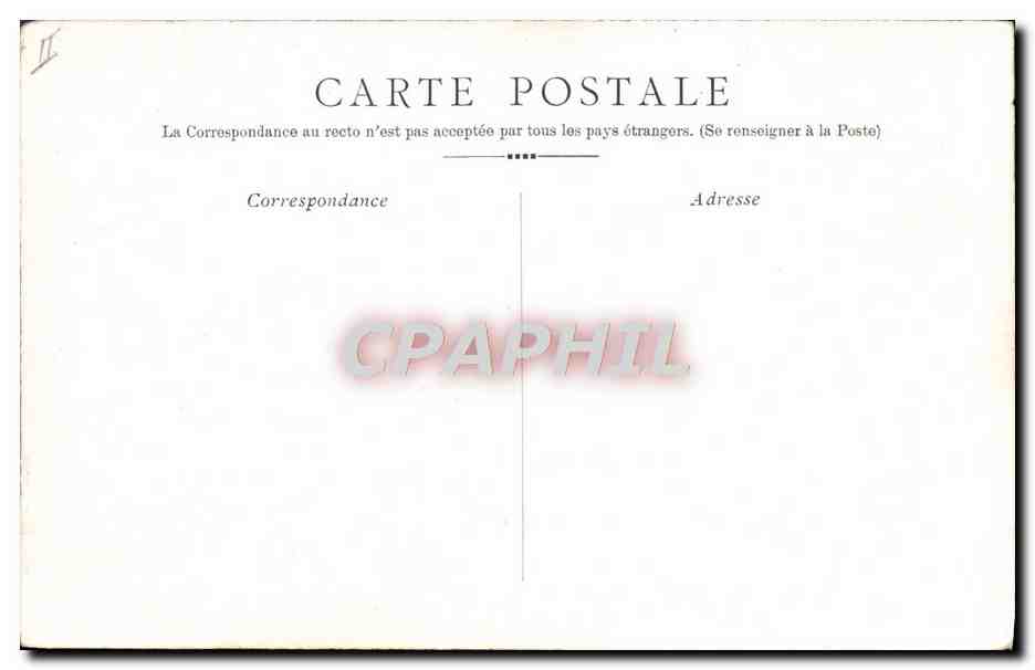 Scène de romance — chevalier et dame dans un parc d'automne — éditeur non visible — Verso