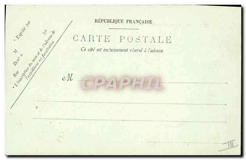 CPA Bateau Le Havre Croiseur sortant du port  — Back
