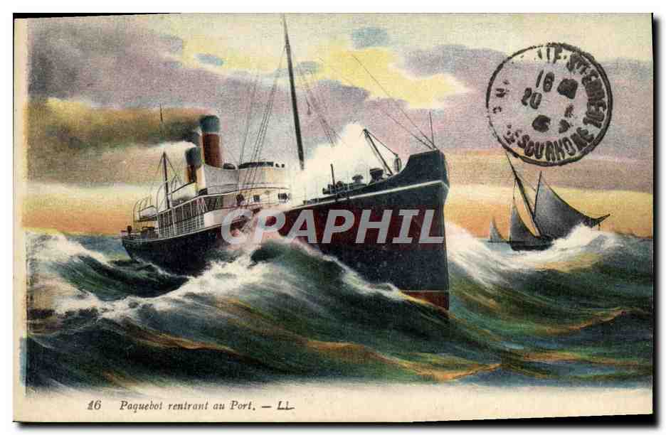 Paquebot rentrant au Port — LL — n°46