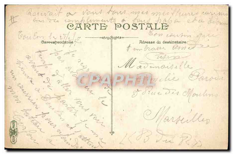 CPA Bateau Paquebot Dans la tempete  — Verso