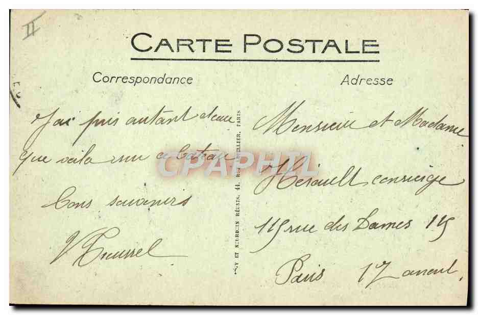 Steamer par gros temps — LL. — LL. (éditeur) — Verso