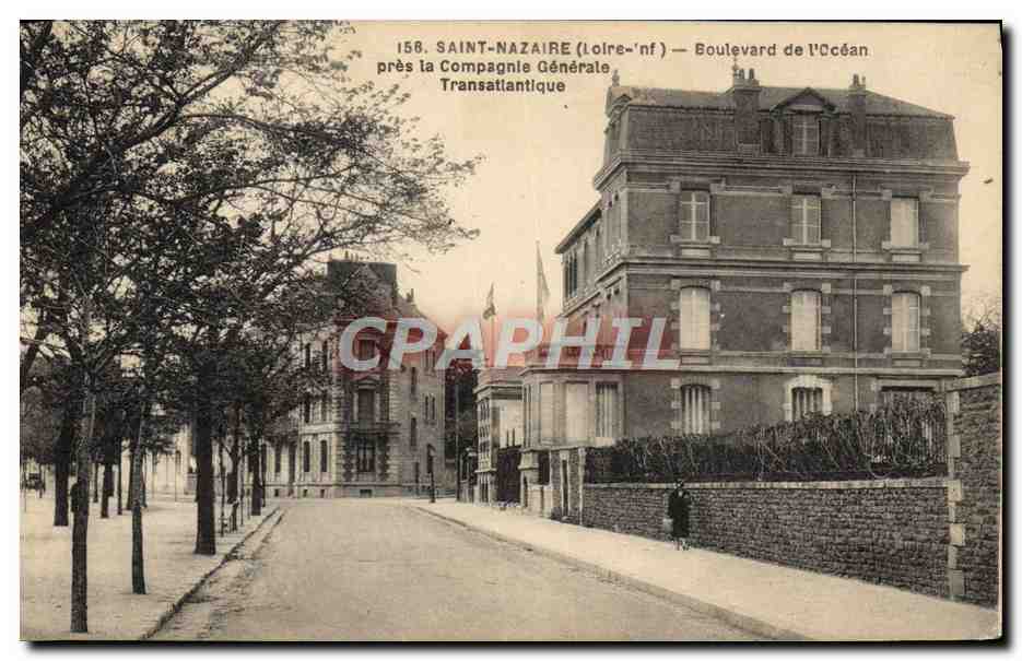 Saint-Nazaire (Loire-Inf) — Boulevard de l'Océan near the Compagnie Générale Transatlantique