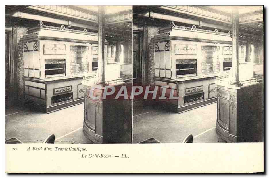 Le Grill-Room — A Bord d'un Transsailantique — LL.