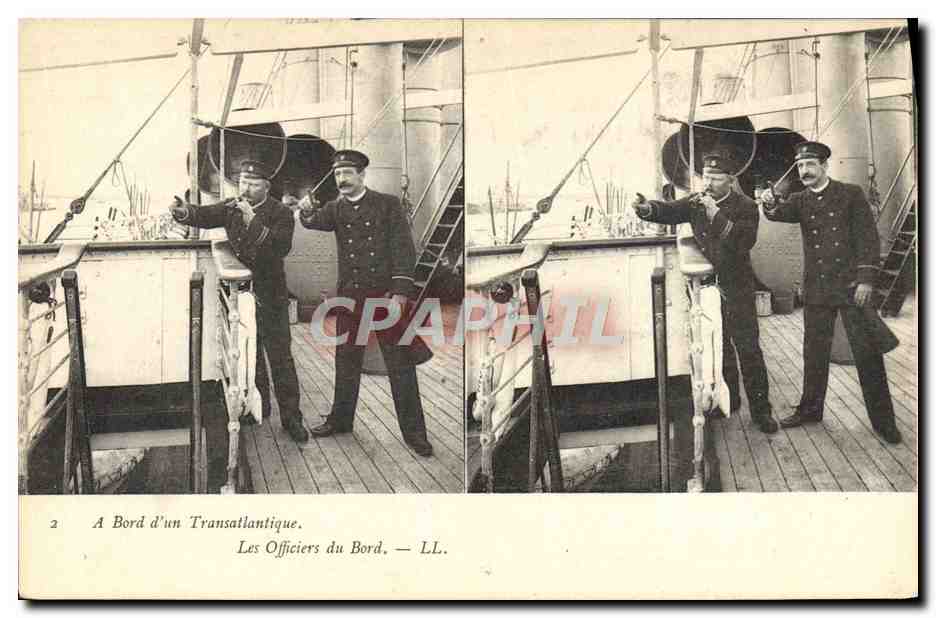 Officiers du Bord — A Bord d'un Transatlantique — LL.