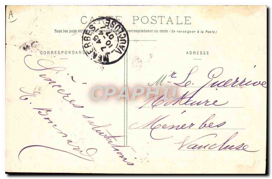 LYON. - 286. Les Chameaux au Parc de la Tête-d'Or — Verso