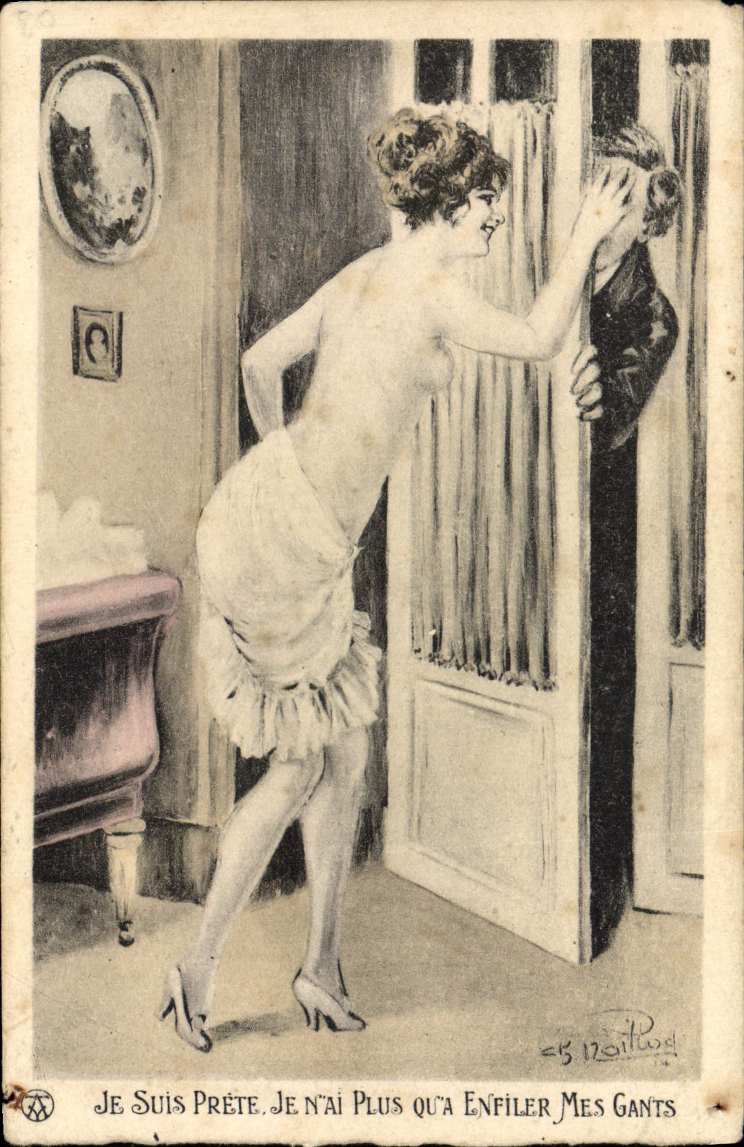 CPA Fantaisie Illustrateur Femme