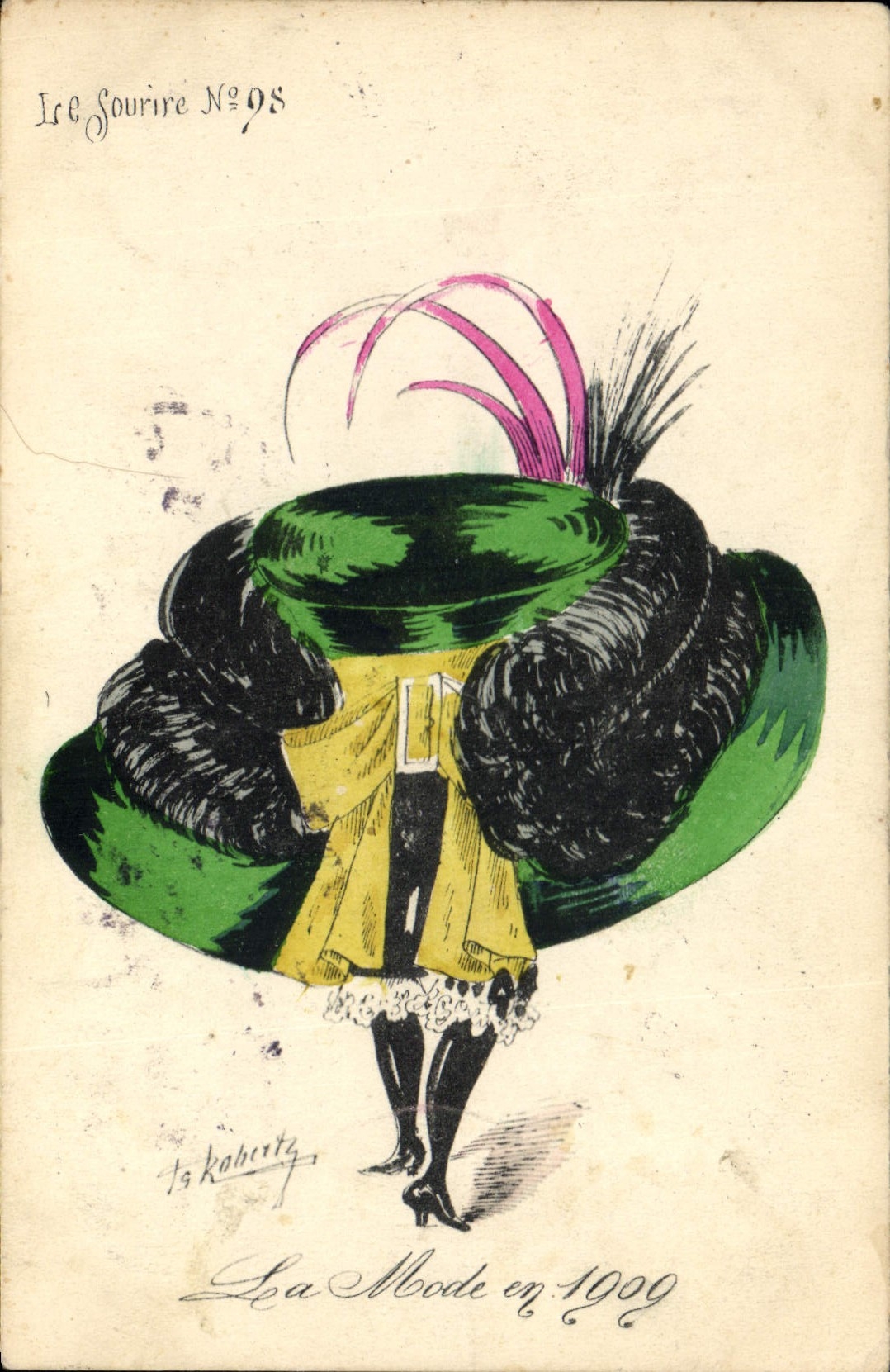 CPA Fantaisie Illustrateur Roberty Femme la mode 1909
