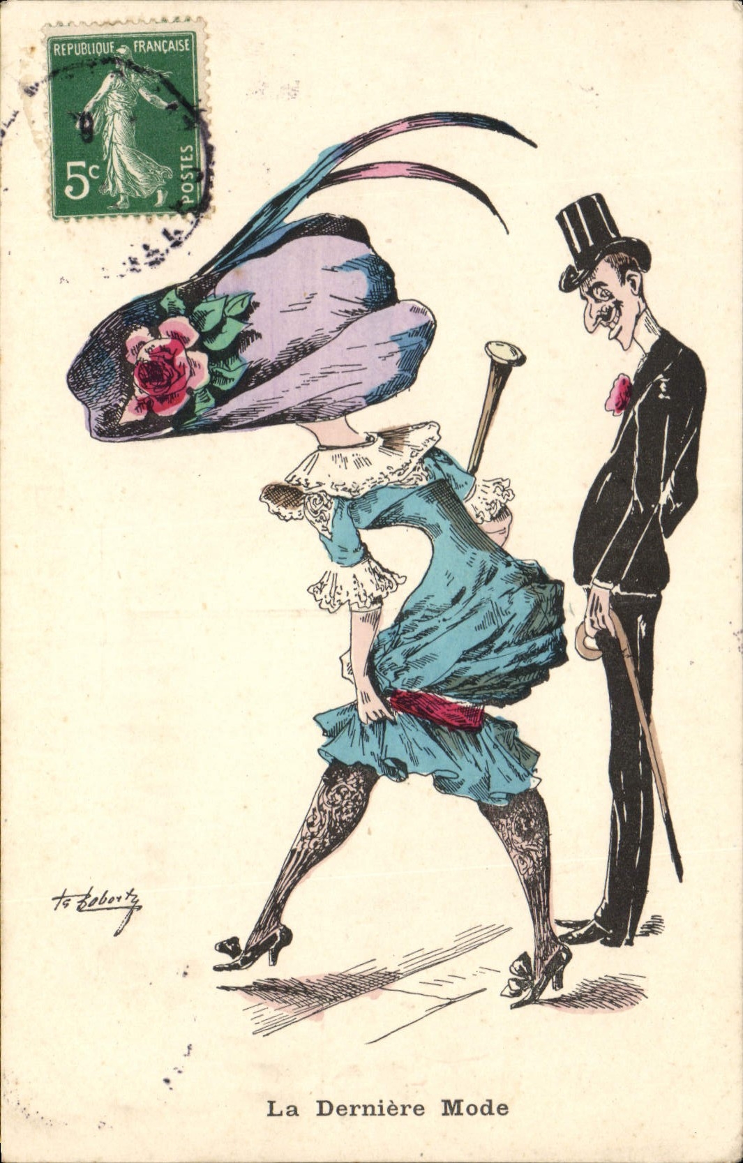 CPA Fantaisie Illustrateur Roberty Femme La derniere mode