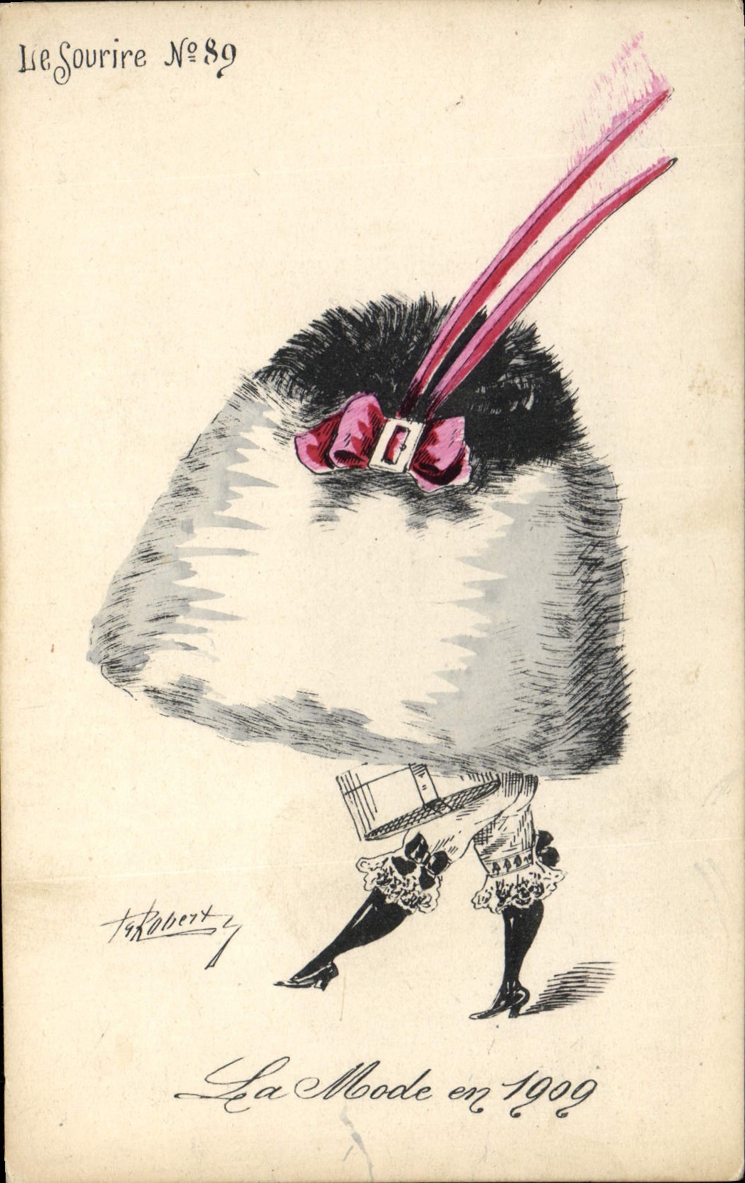 CPA Fantaisie Illustrateur Roberty La mode en 1909 Chapeau