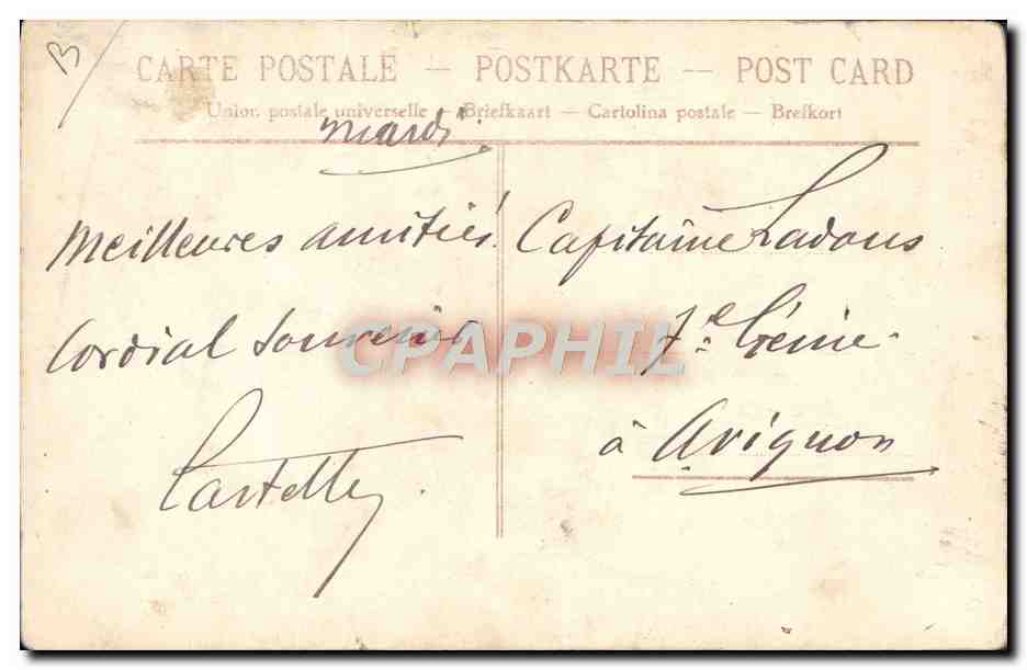 CPA Fantaisie Illustrateur Roberty Femme la mode 1909 Chapeau — Verso
