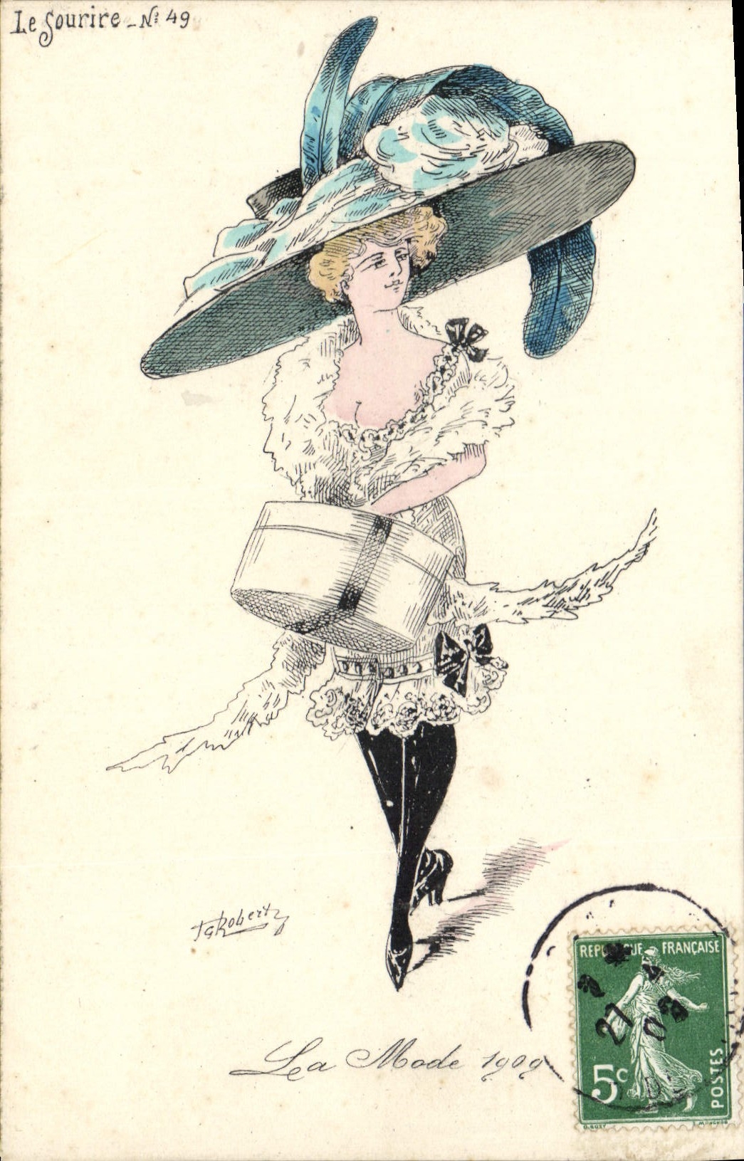 CPA Fantaisie Illustrateur Roberty Femme La mode 1909