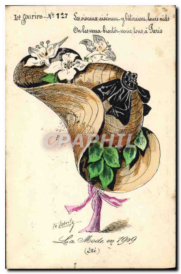 CPA Fantaisie Illustrateur Roberty La mode 1909