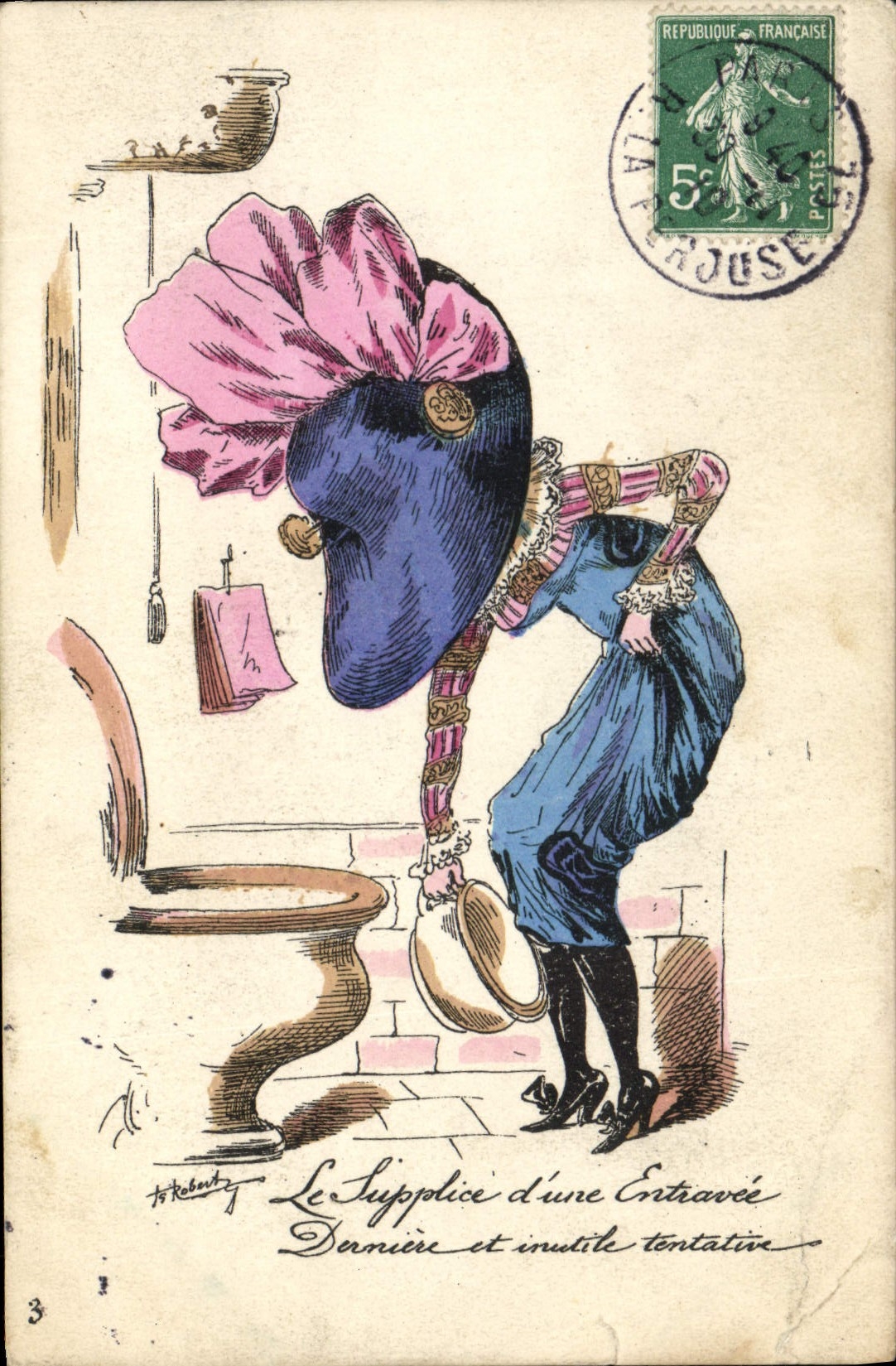 CPA Fantaisie Illustrateur Roberty Les entravees