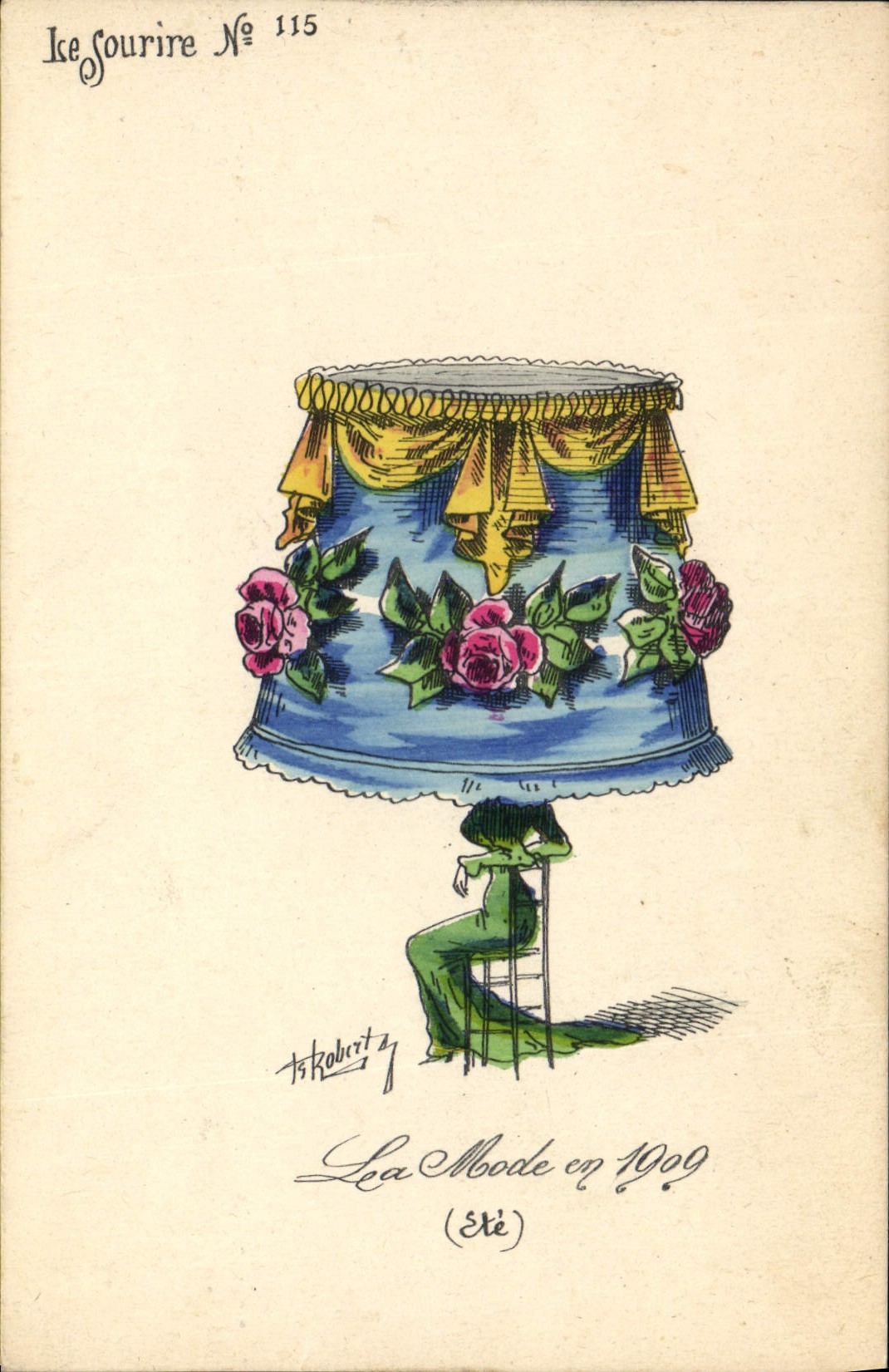 CPA Fantaisie Illustrateur Roberty La mode 1909 Chapeau