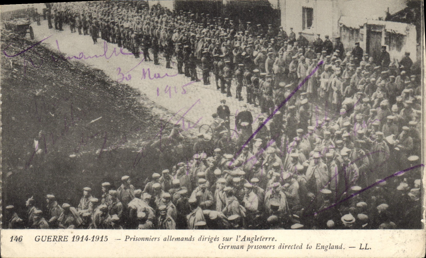 Prigionieri tedeschi diretti in Inghilterra — GUERRA 1914-1915 — LL. n°146