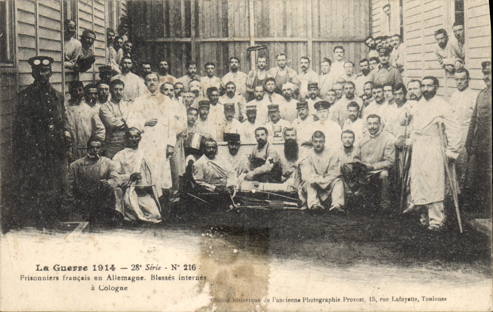 CPA Militaria Prisonniers francais en Allemagne Bleeses internes a Cologne Koln 
